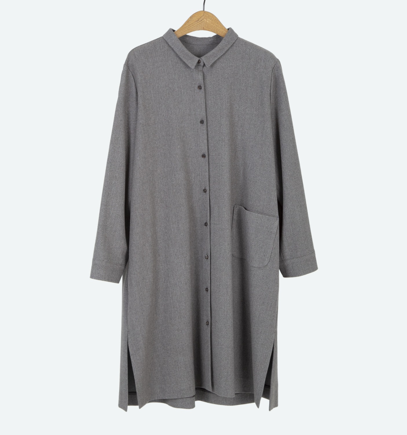 OUT POCKET SHIRT ONE-PIECE
